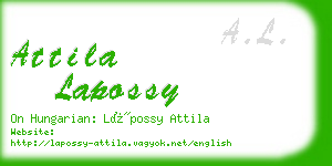 attila lapossy business card